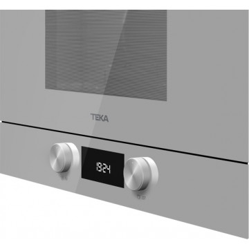 Teka ML 8220 BIS L SM Steam Grey Εντοιχιζόμενος Φούρνος Μικροκυμάτων 